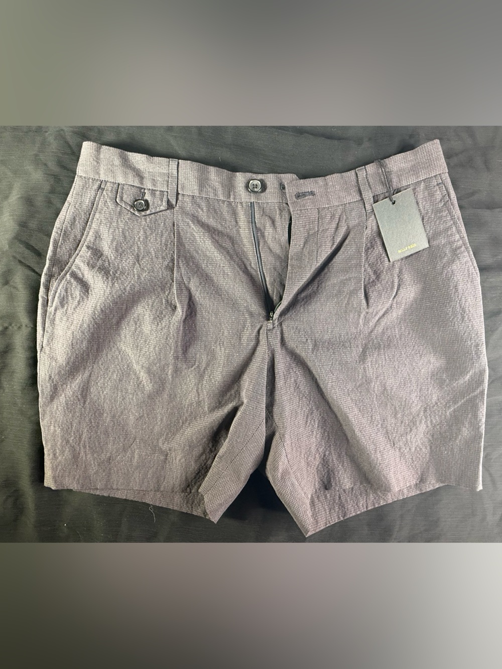 Billy Reid Men's Cotton Linnen Gray Shorts